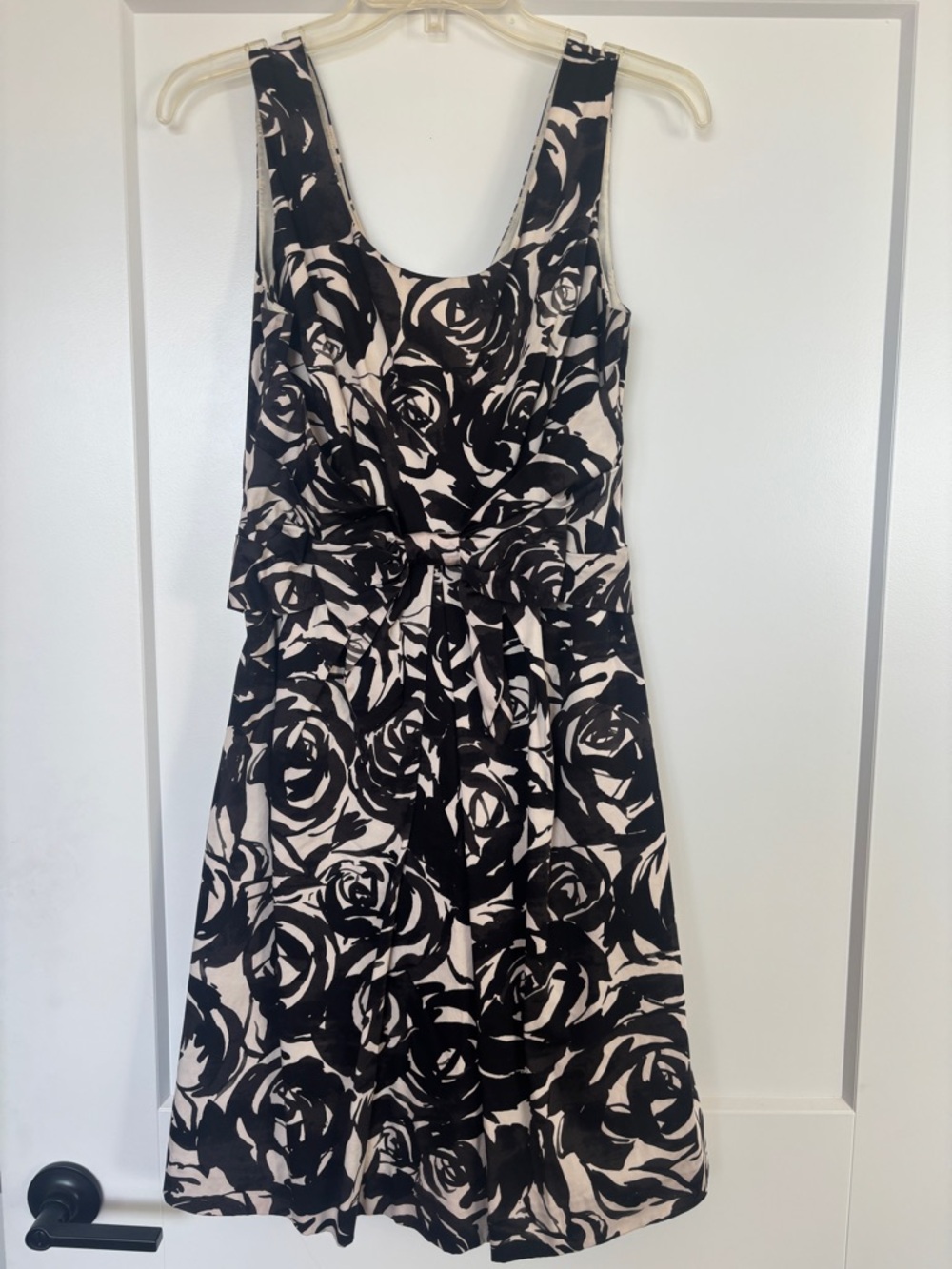 Kate Spade black and white floral Jillian dress size 4